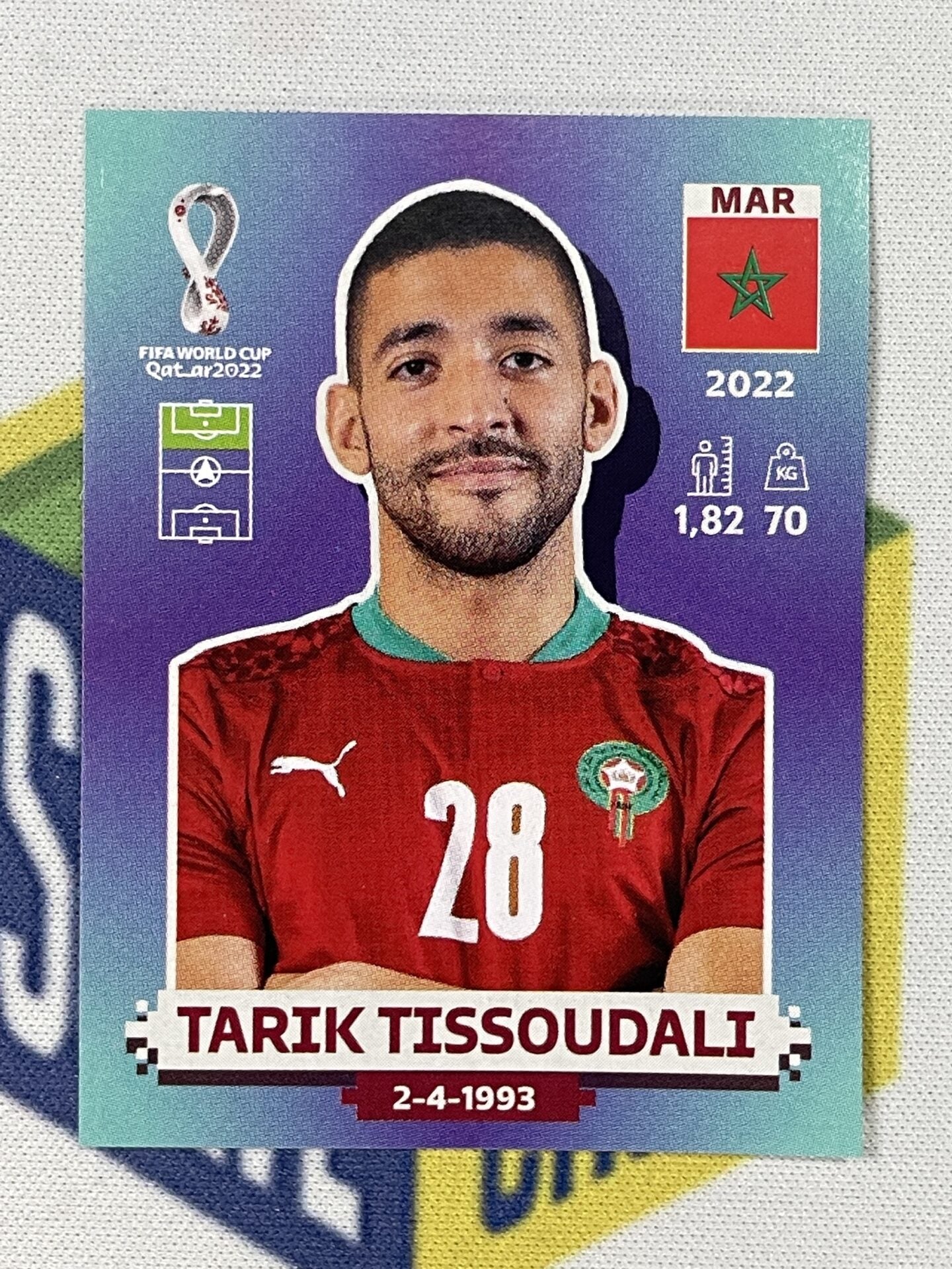 Takir Tissoudali Morocco Panini World Cup 2022 Qatar Stickers