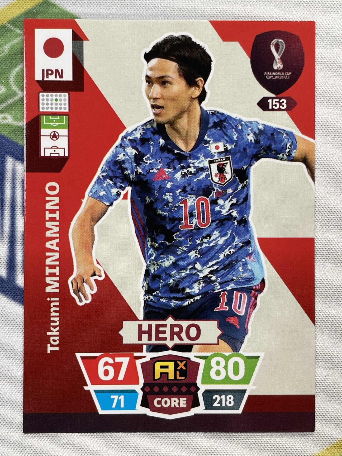 Takumi Minamino Japan Panini World Cup 2022 Adrenalyn XL Card