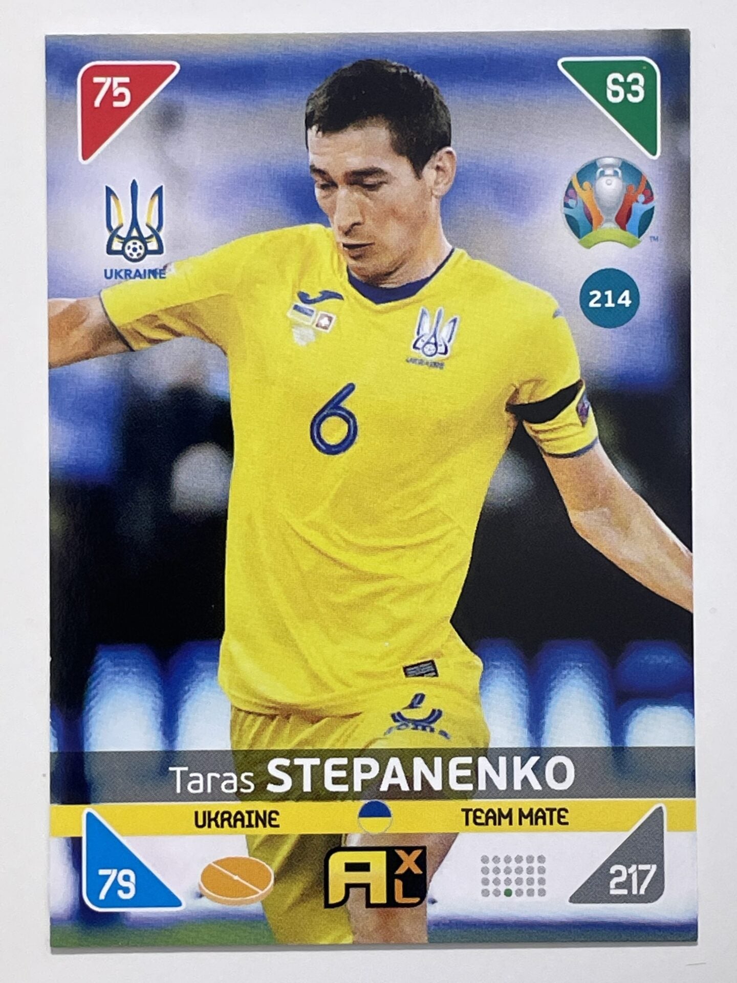 Taras Stepanenko Team Mates (Ukraine) Football Card &#8211; Euro 2020 Adrenalyn XL