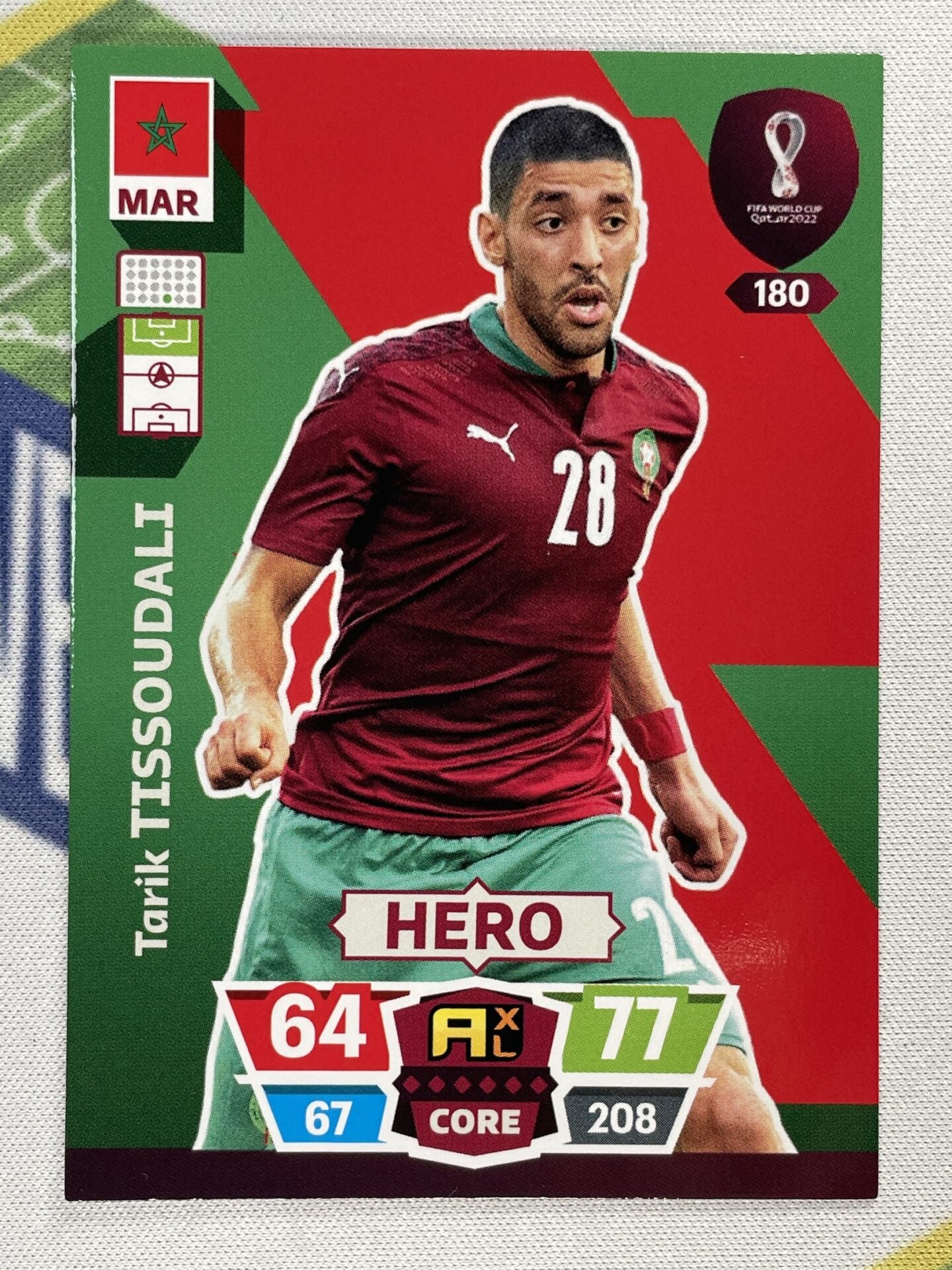 Tarik Tissoudali Morocco Panini World Cup 2022 Adrenalyn XL Card