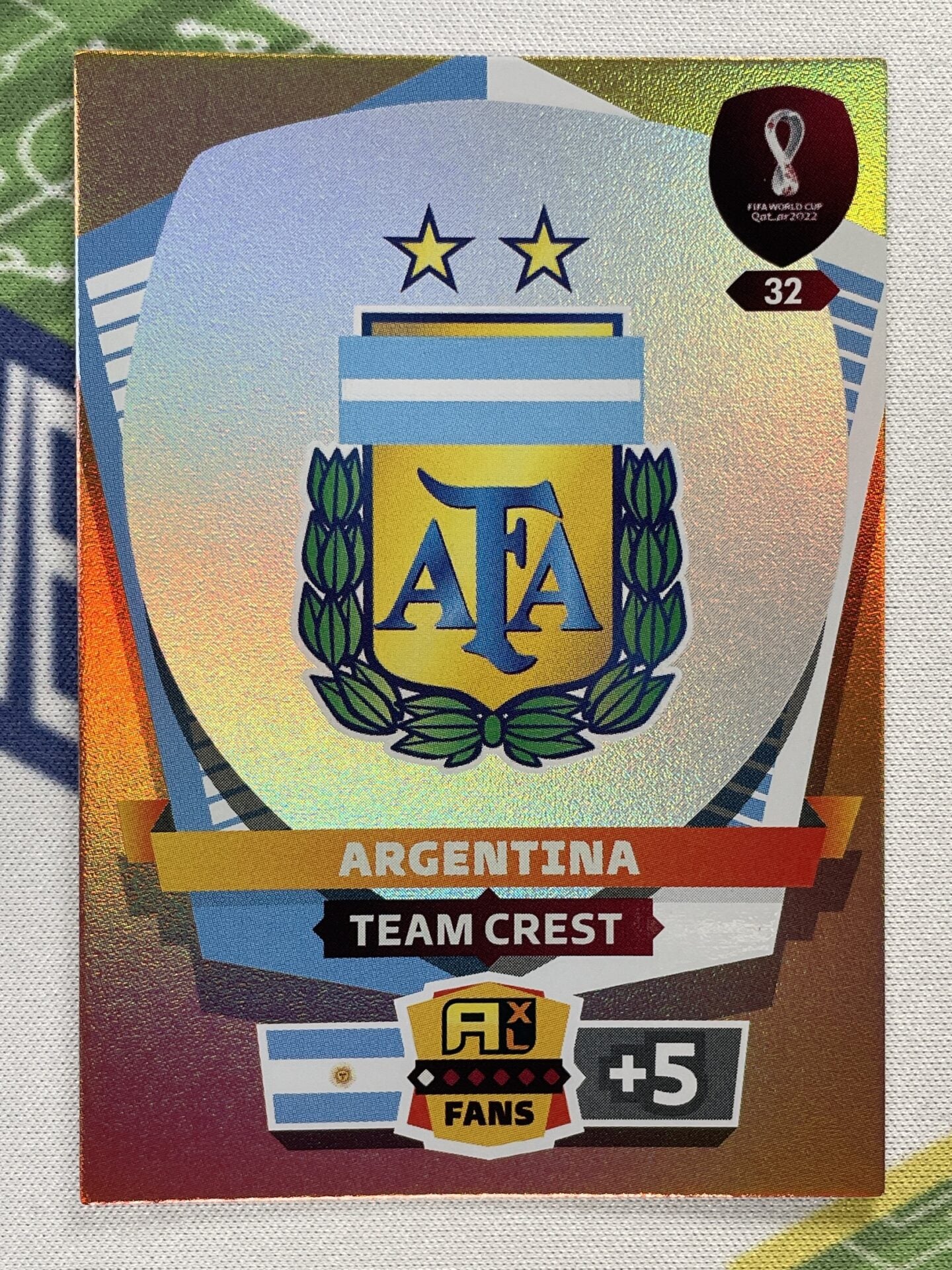 Team Crest Argentina Panini World Cup 2022 Adrenalyn XL Card