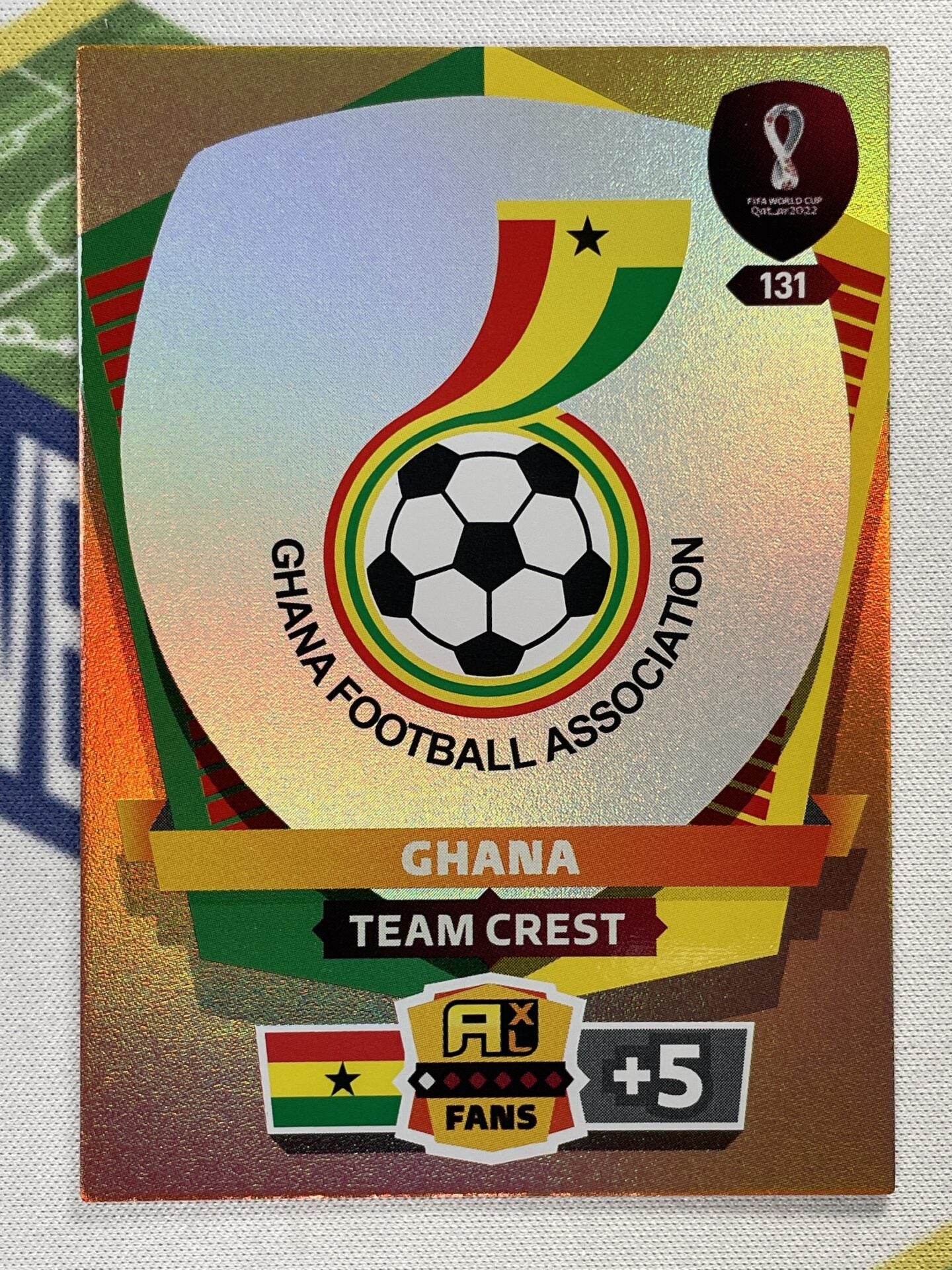 Team Crest Ghana Panini World Cup 2022 Adrenalyn XL Card