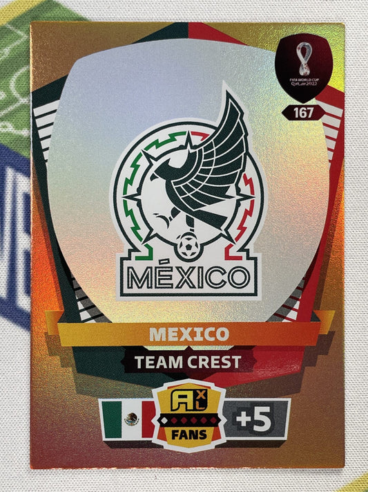 Team Crest Mexico Panini World Cup 2022 Adrenalyn XL Card