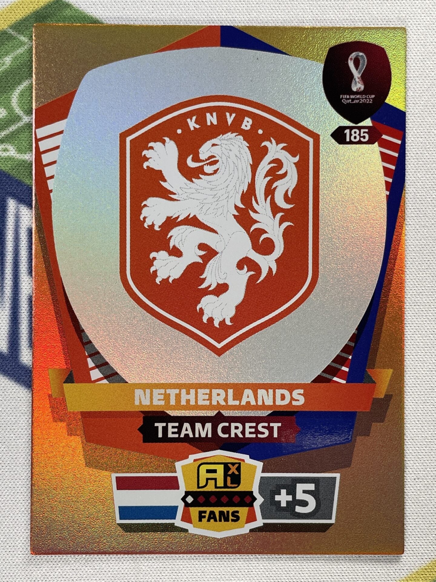 Team Crest Netherlands Panini World Cup 2022 Adrenalyn XL Card