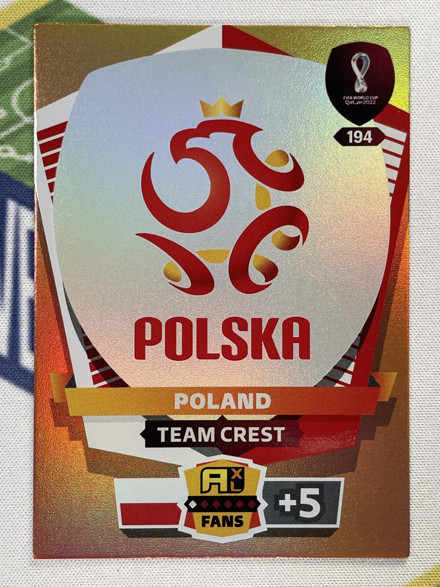 Team Crest Poland Panini World Cup 2022 Adrenalyn XL Card