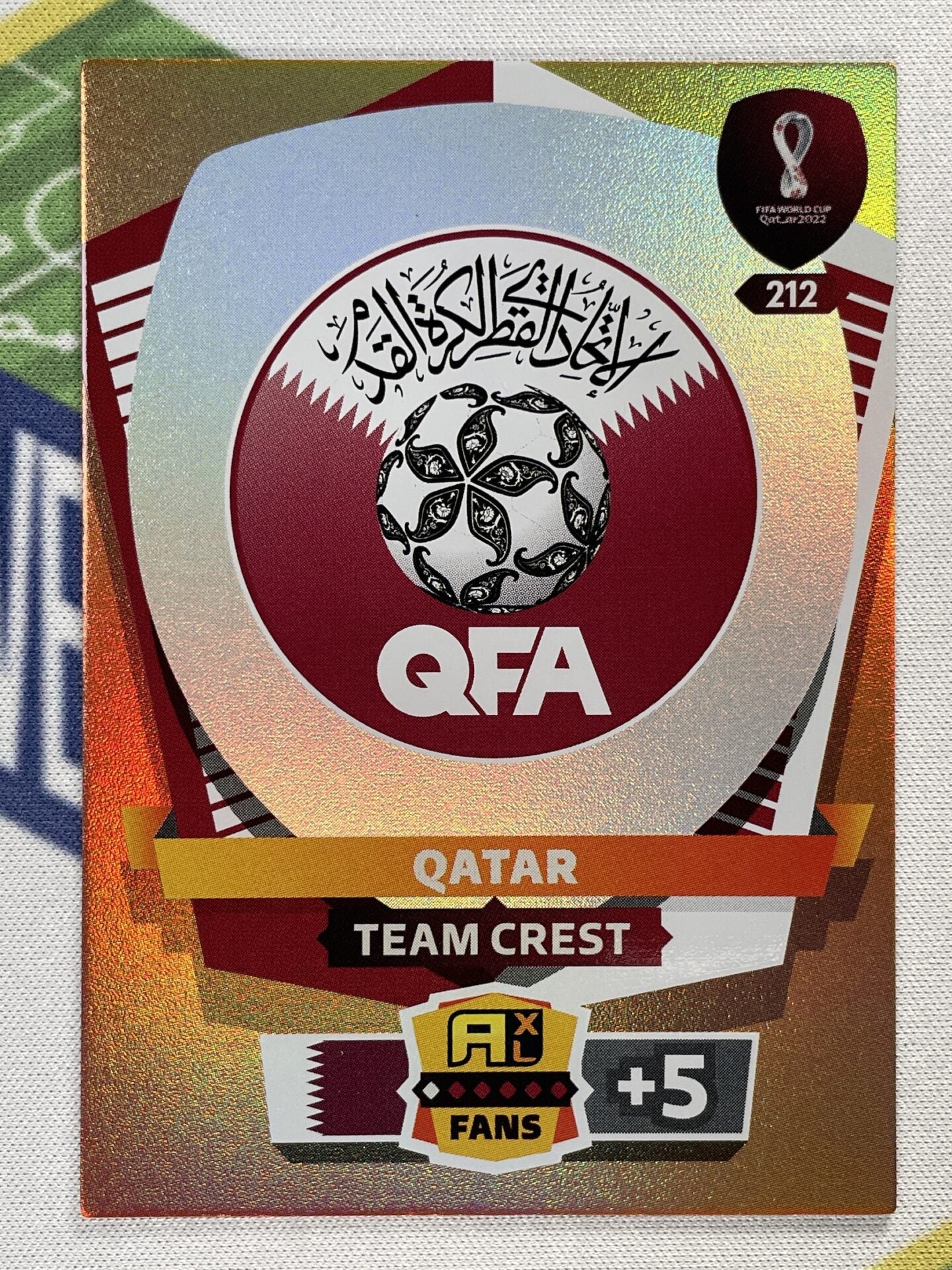 Team Crest Qatar Panini World Cup 2022 Adrenalyn XL Card