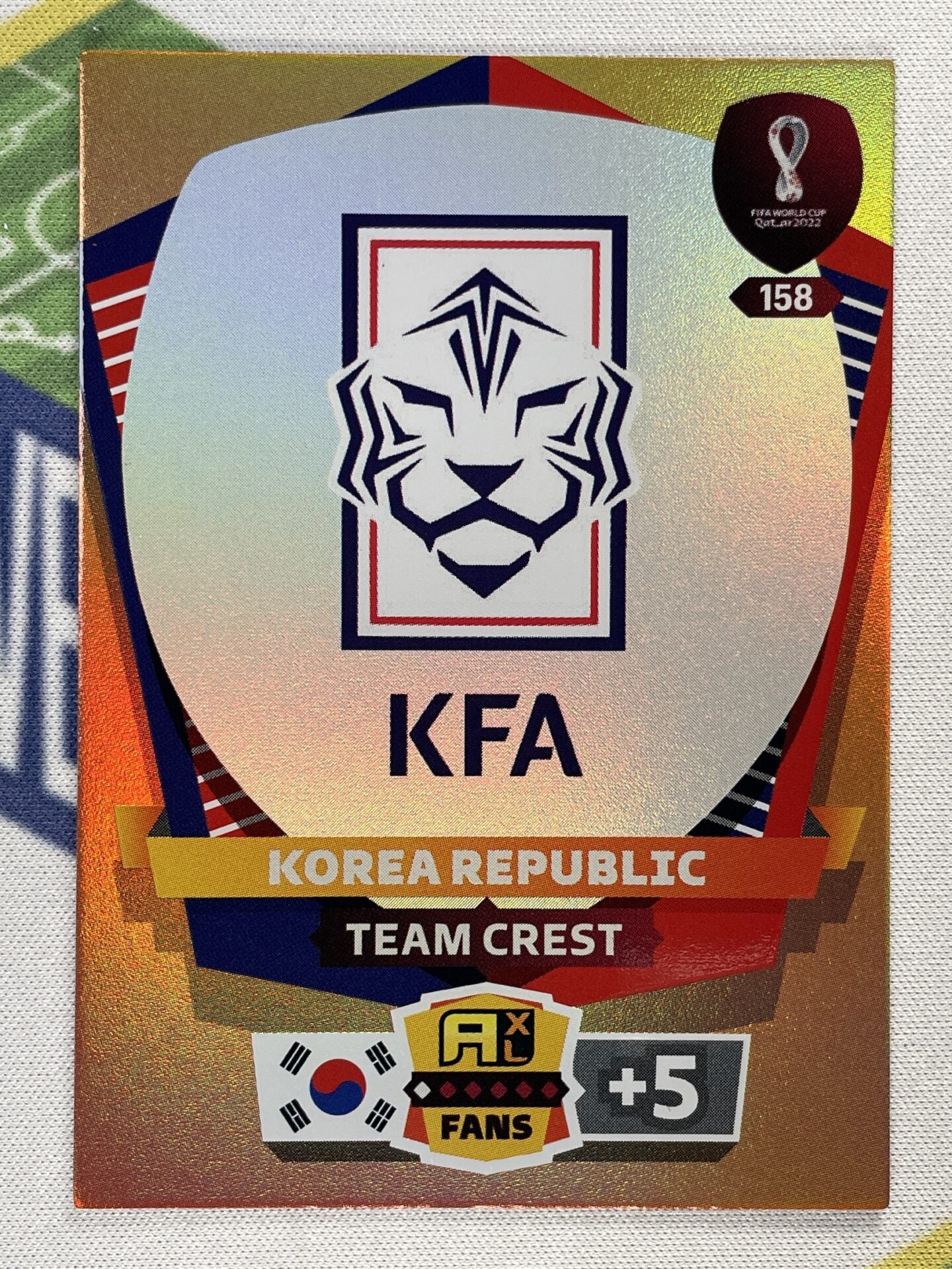 Team Crest South Korea Panini World Cup 2022 Adrenalyn XL Card