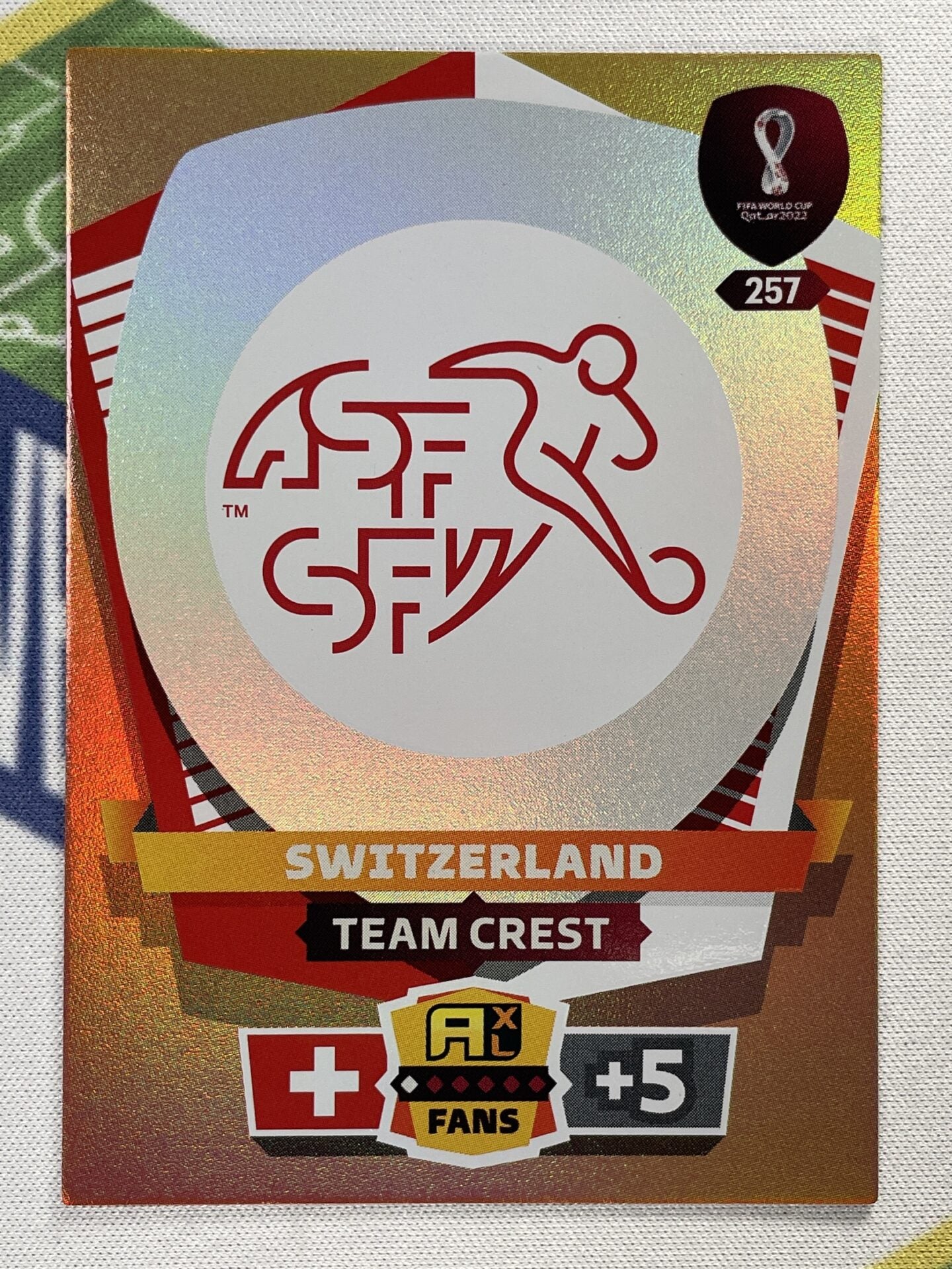 Team Crest Switzerland Panini World Cup 2022 Adrenalyn XL Card