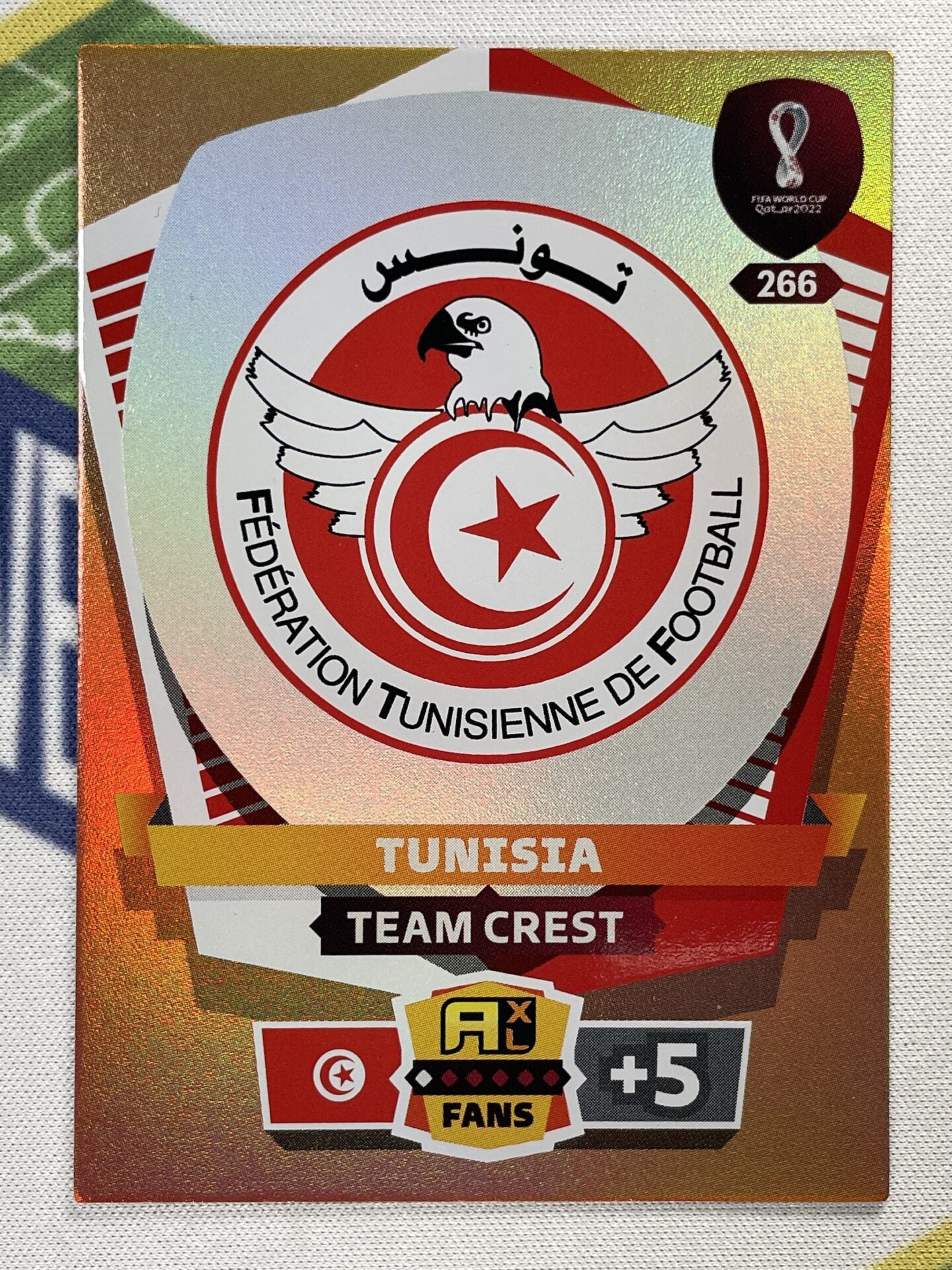 Team Crest Tunisia Panini World Cup 2022 Adrenalyn XL Card