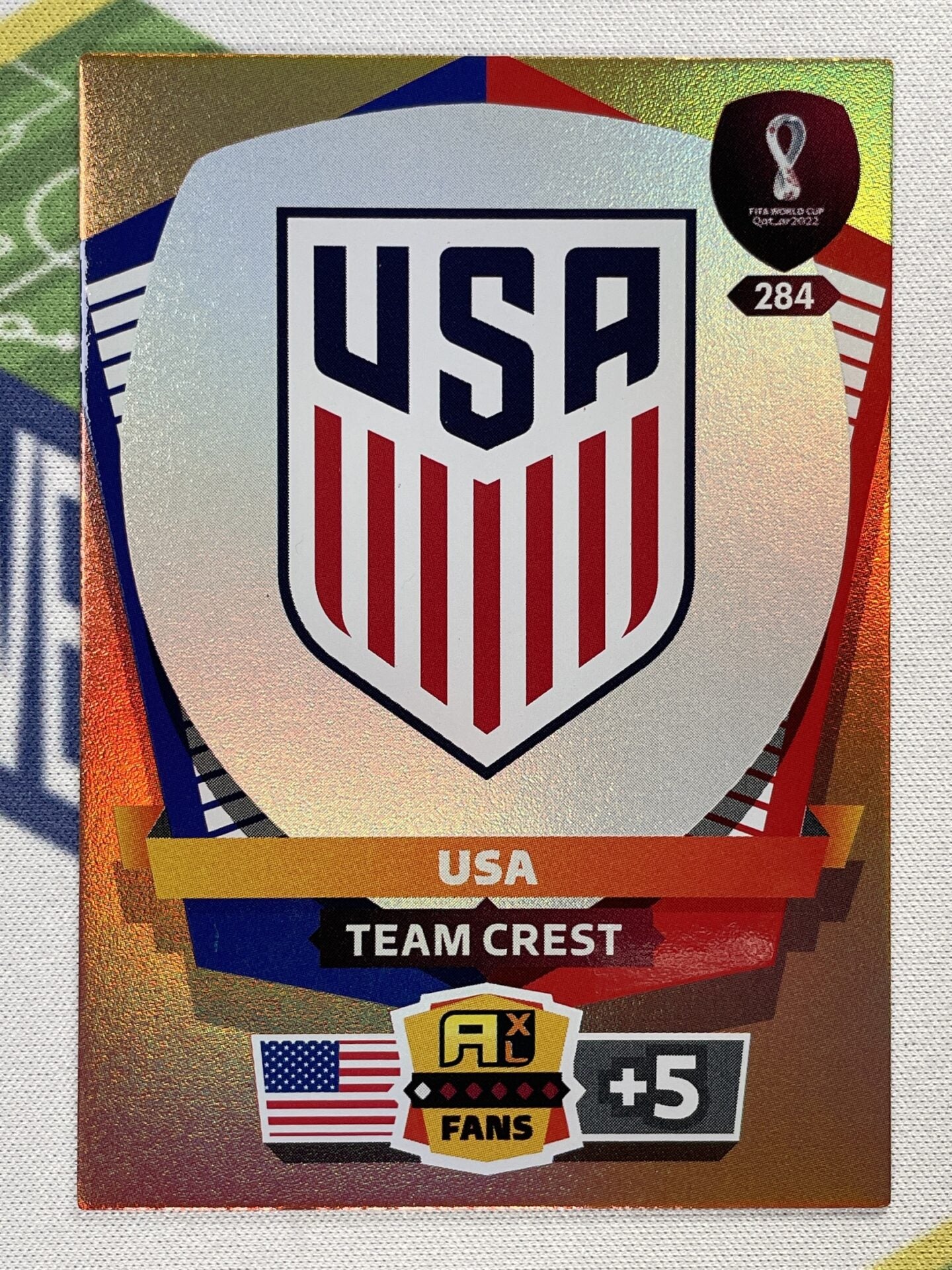 Team Crest USA Panini World Cup 2022 Adrenalyn XL Card