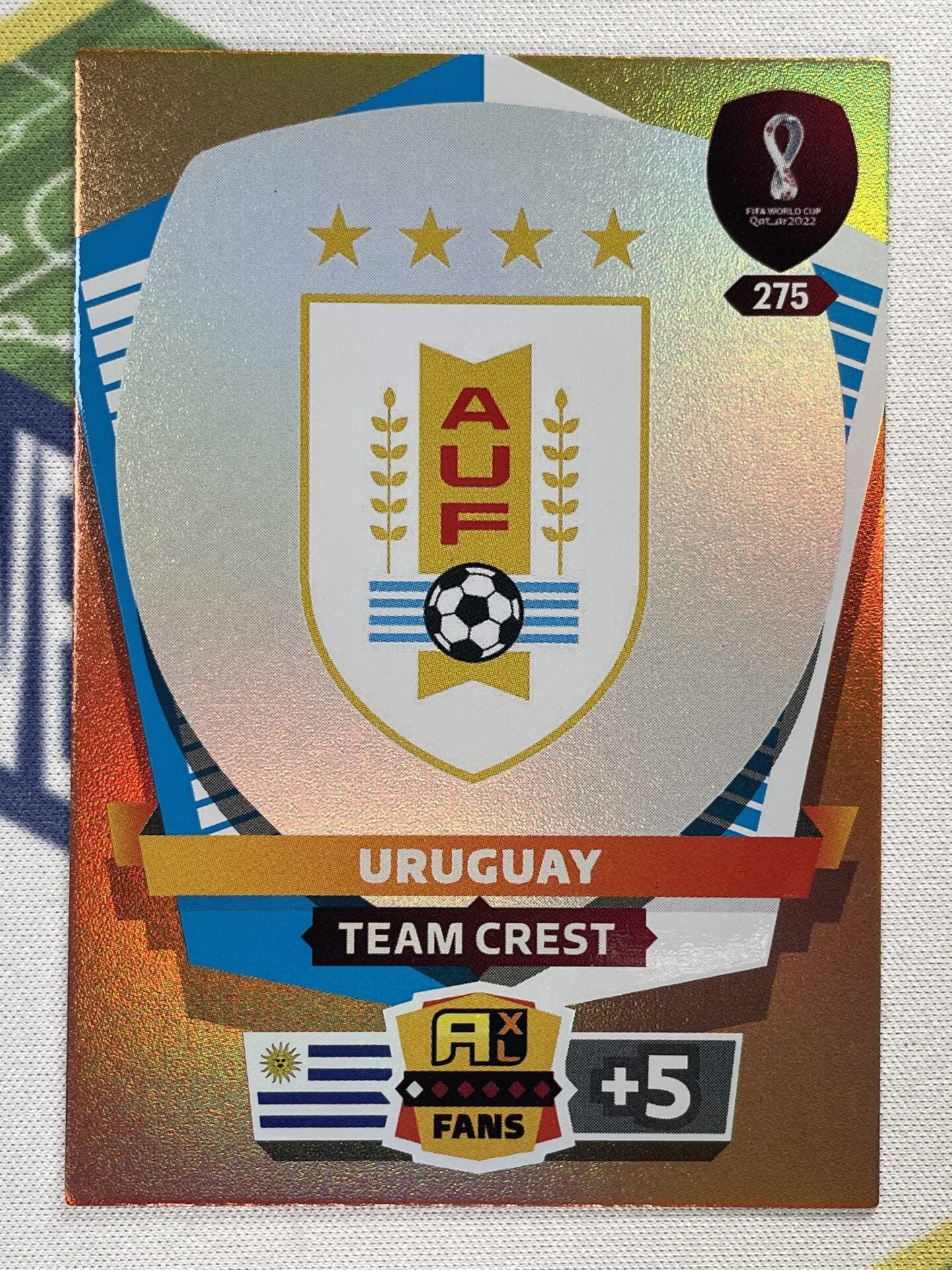 Team Crest Uruguay Panini World Cup 2022 Adrenalyn XL Card