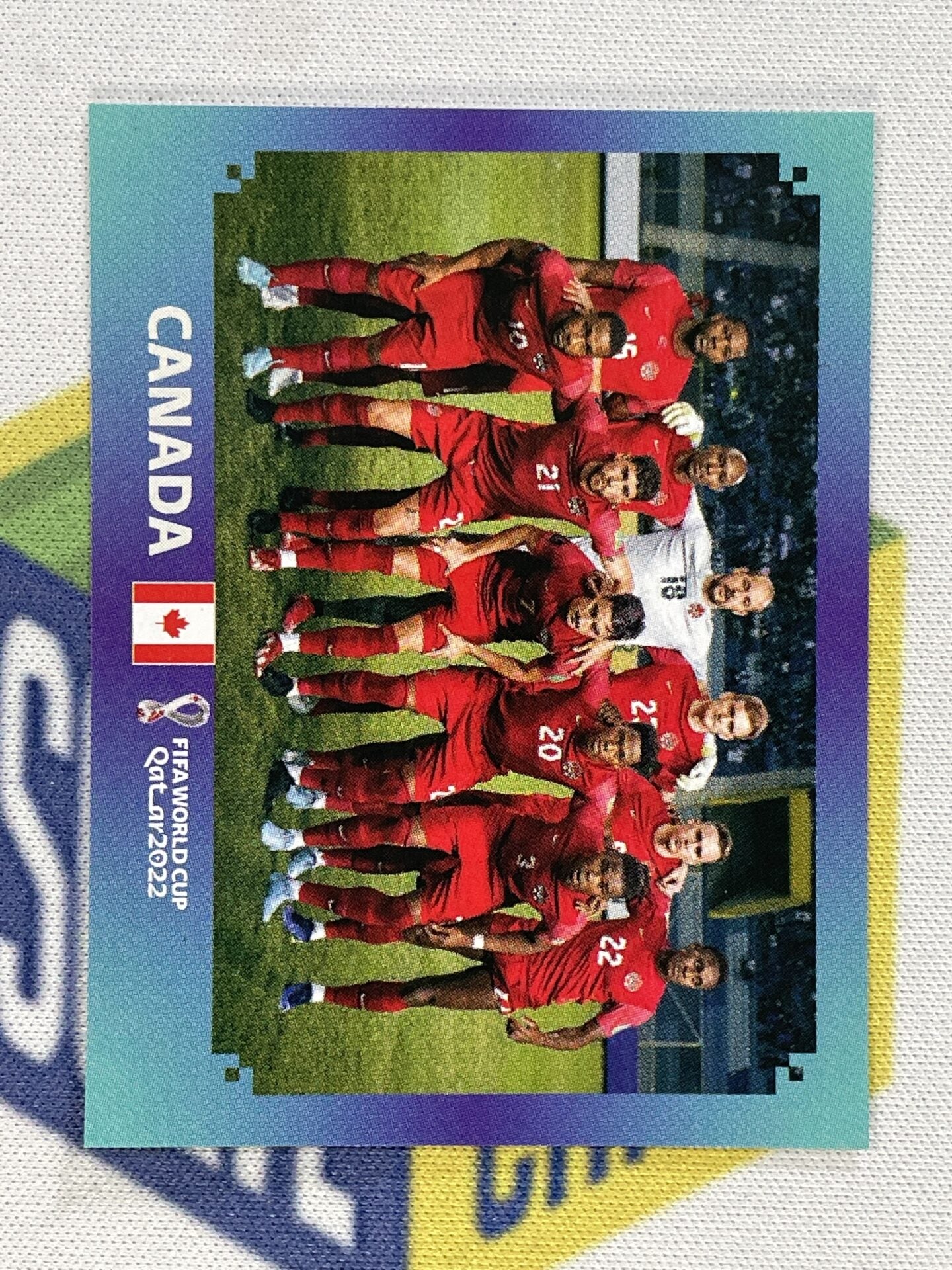 Team Photo Canada Panini World Cup 2022 Qatar Stickers