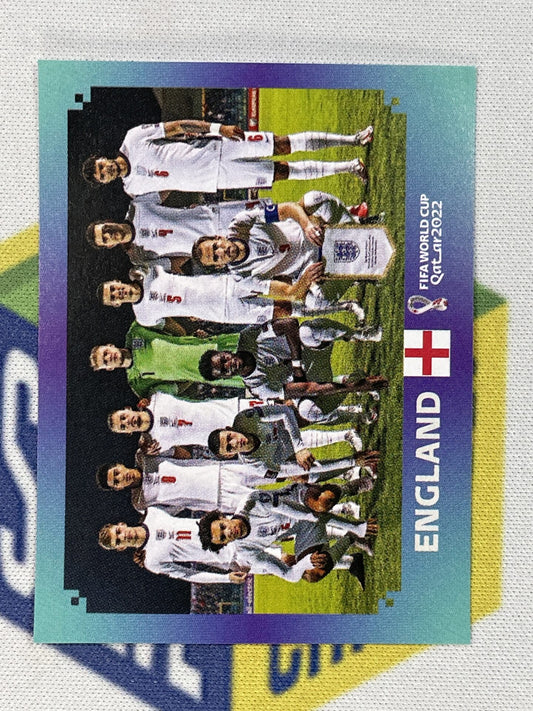 Team Photo England Panini World Cup 2022 Qatar Stickers