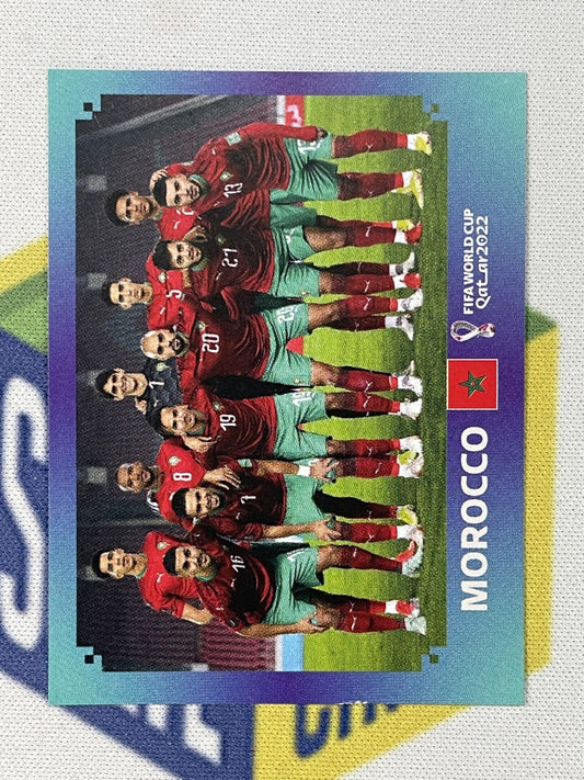 Team Photo Morocco Panini World Cup 2022 Qatar Stickers