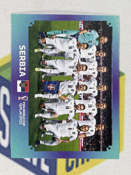 Team Photo Serbia Panini World Cup 2022 Qatar Stickers