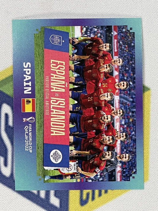 Team Photo Spain Panini World Cup 2022 Qatar Stickers