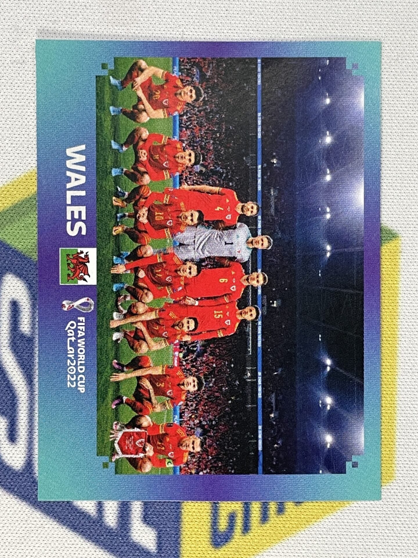 Team Photo Wales Panini World Cup 2022 Qatar Stickers