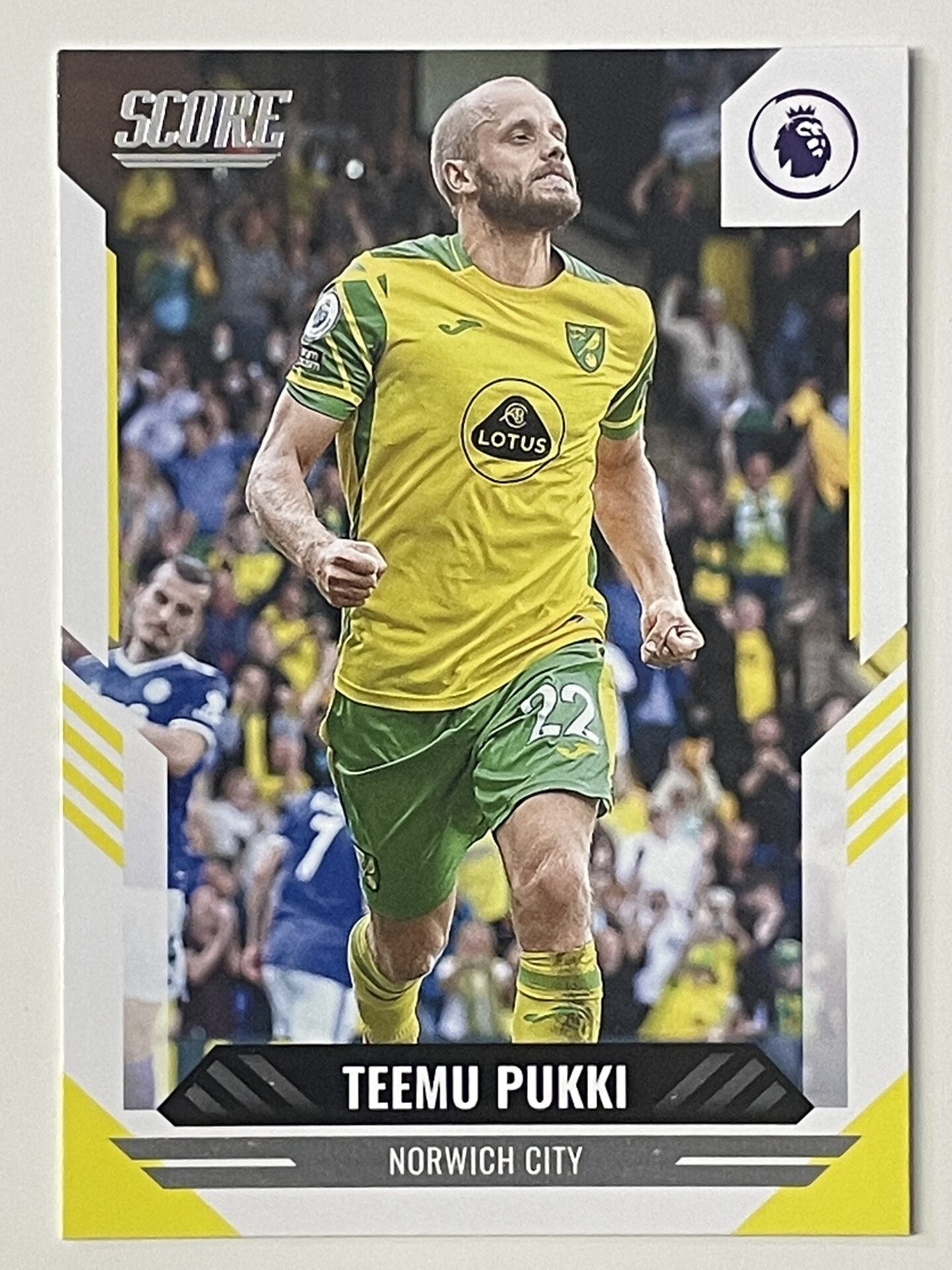 Teemu Pukki Norwich City Base Panini Premier League Score 2021 2022