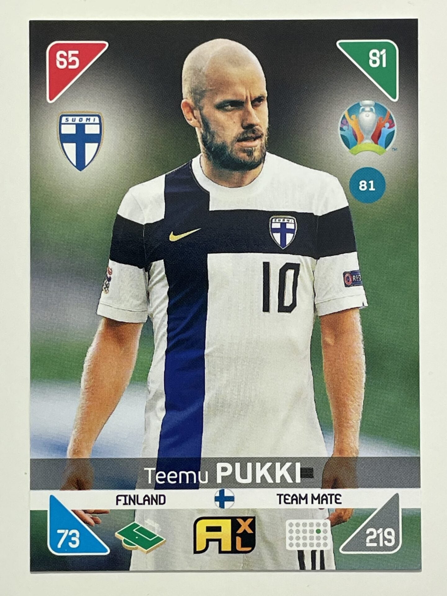 Teemu Pukki Team Mates (Finland) Football Cards &#8211; Euro 2020 Adrenalyn XL