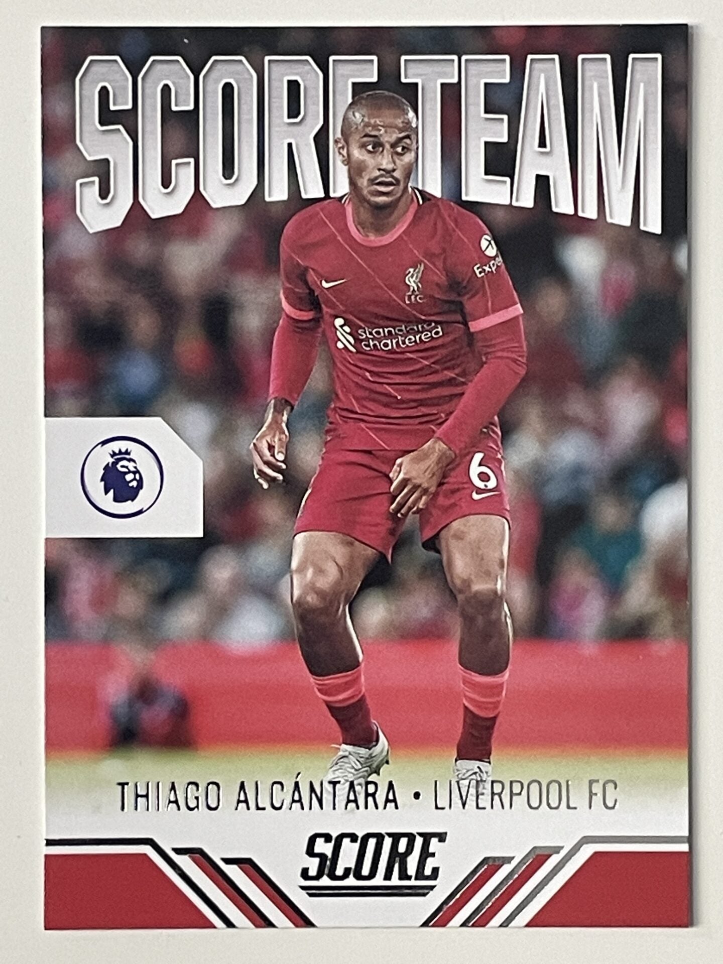 Thiago Alcantara Liverpool Score Team Panini Premier League Score 2021 2022