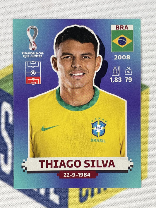 Thiago Silva Brazil Panini World Cup 2022 Qatar Stickers