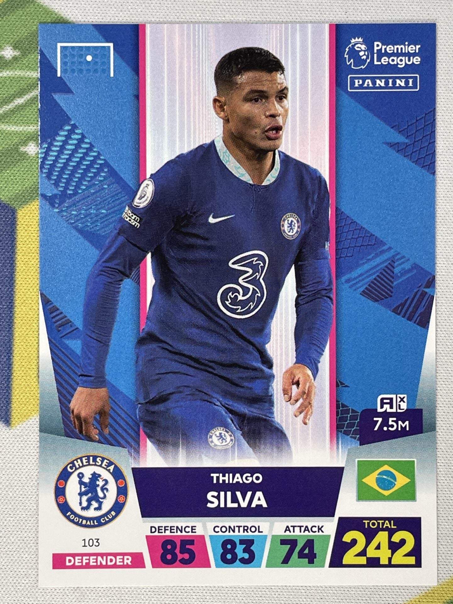 Thiago Silva Chelsea Panini Premier League Adrenalyn XL 2023 Card