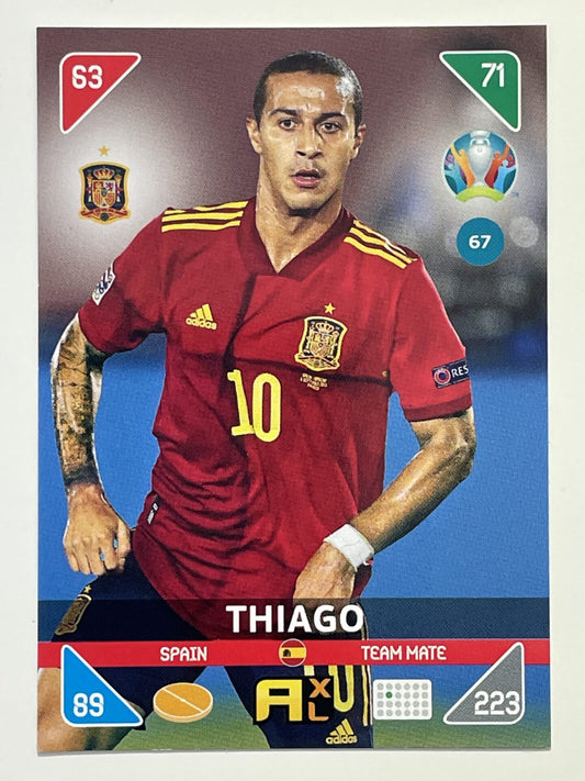 Thiago Team Mates (Spain) Football Cards &#8211; Euro 2020 Adrenalyn XL