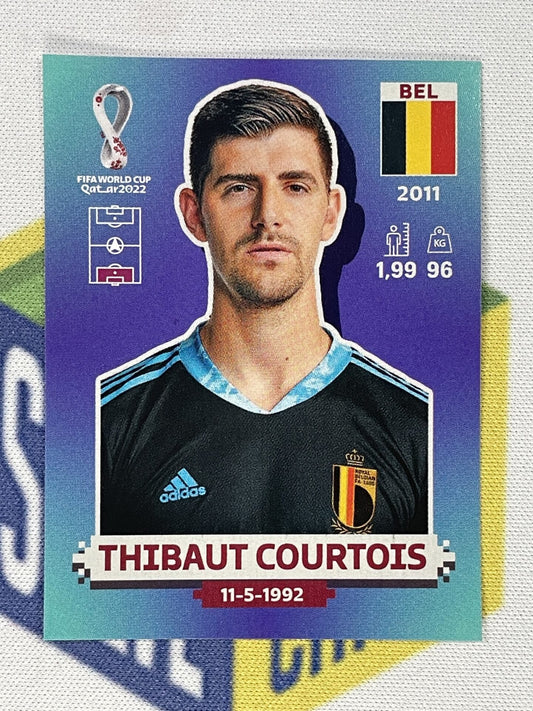 Thibaut Courtois Belgium Panini World Cup 2022 Qatar Stickers