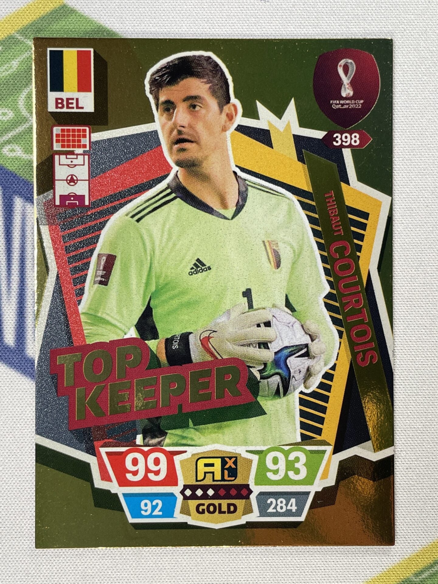 398 Thibaut Courtois Belgium Top Keeper Panini World Cup 2022 Adrenaly –  Solve Collectibles