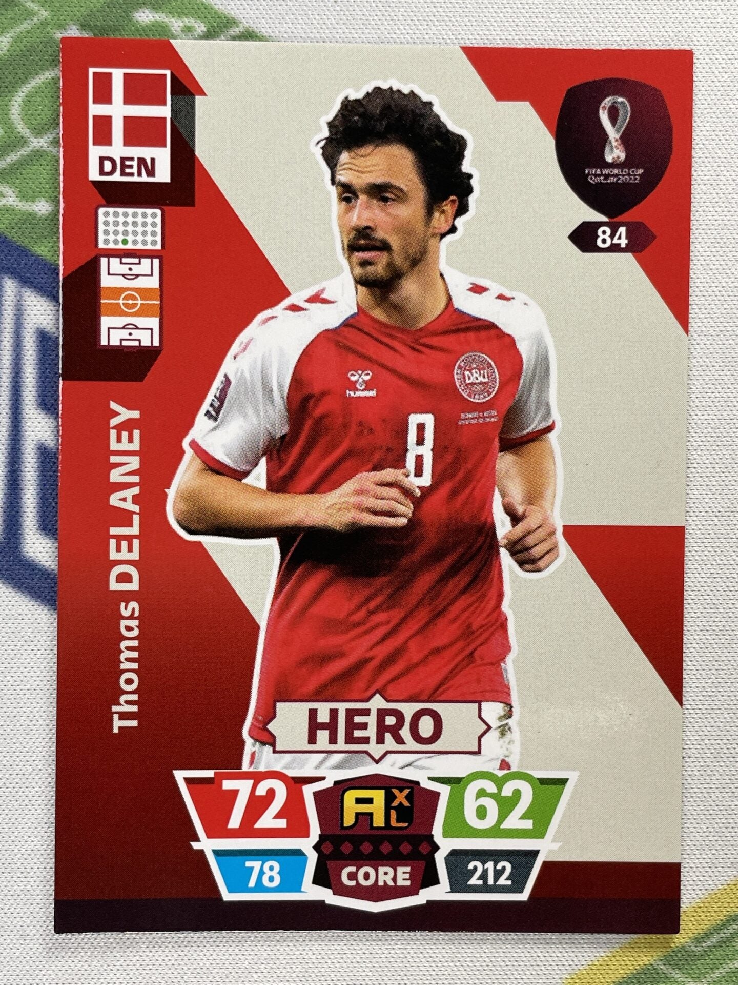 Thomas Delaney Denmark Panini World Cup 2022 Adrenalyn XL Card