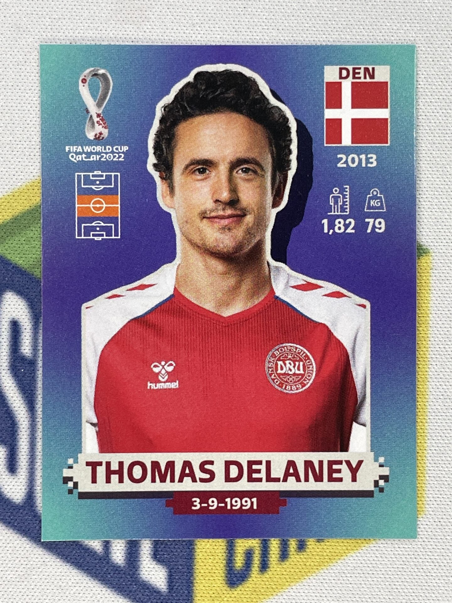 Thomas Delaney Denmark Panini World Cup 2022 Qatar Stickers