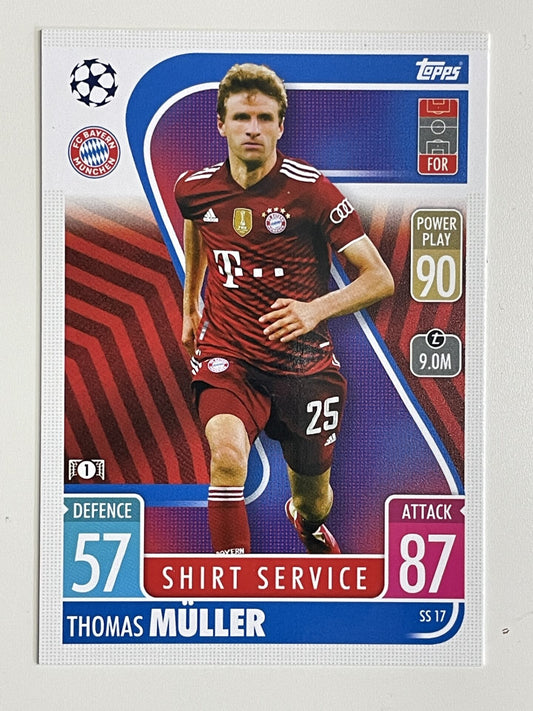 Thomas Muller Bayern Munich Base Topps Match Attax Extra 2021:22 Champions League Card