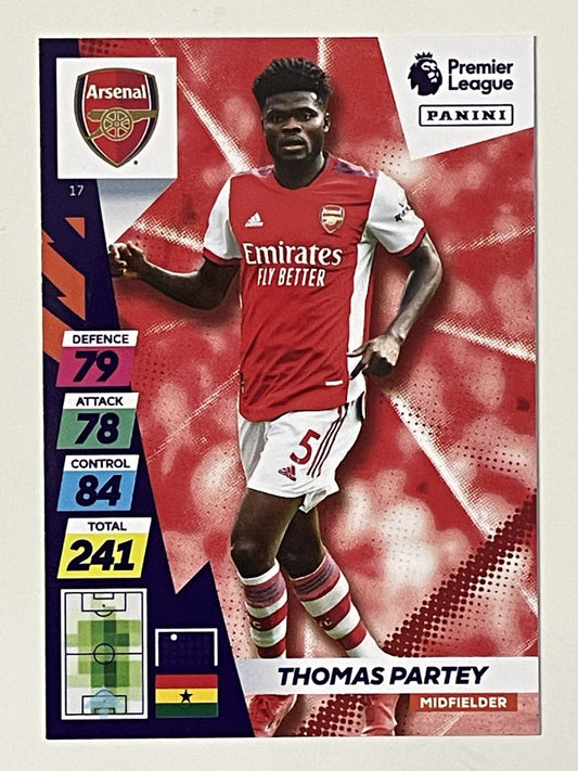 Thomas Partey Arsenal Base Panini Adrenalyn XL PLUS Premier League 2021 2022