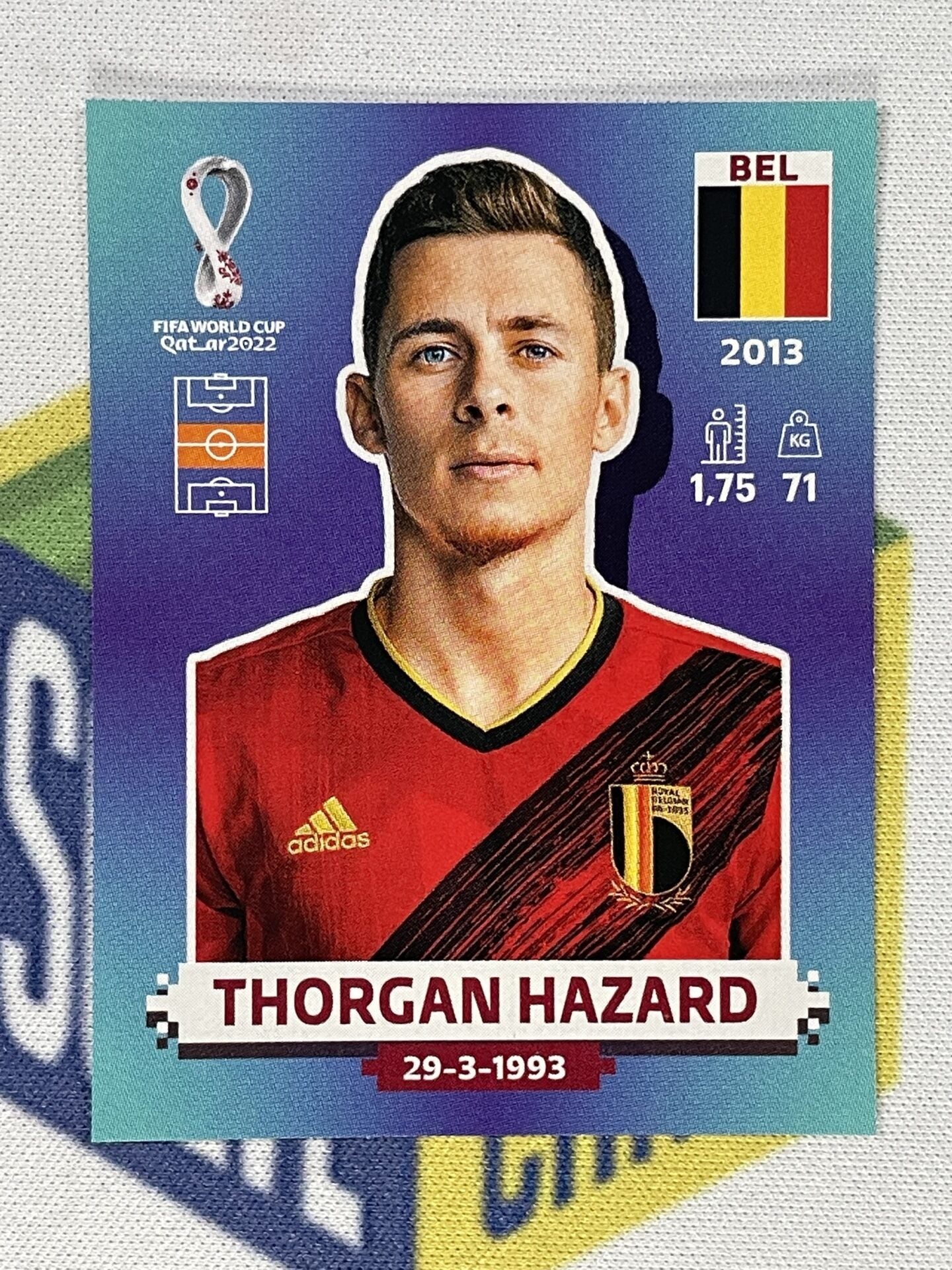 Thorgan Hazard Belgium Panini World Cup 2022 Qatar Stickers