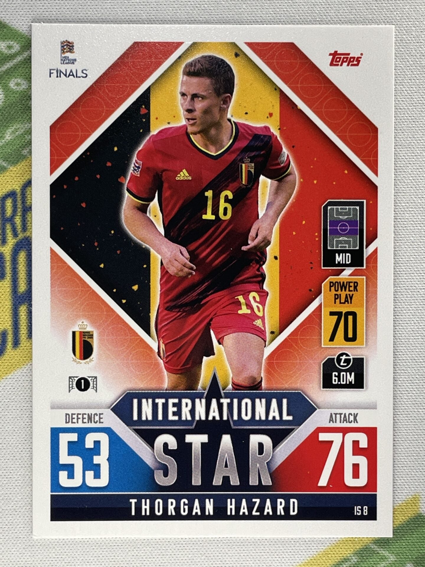 Thorgan Hazard Belgium Topps Match Attax 101 Road to Nations League 2022 Card