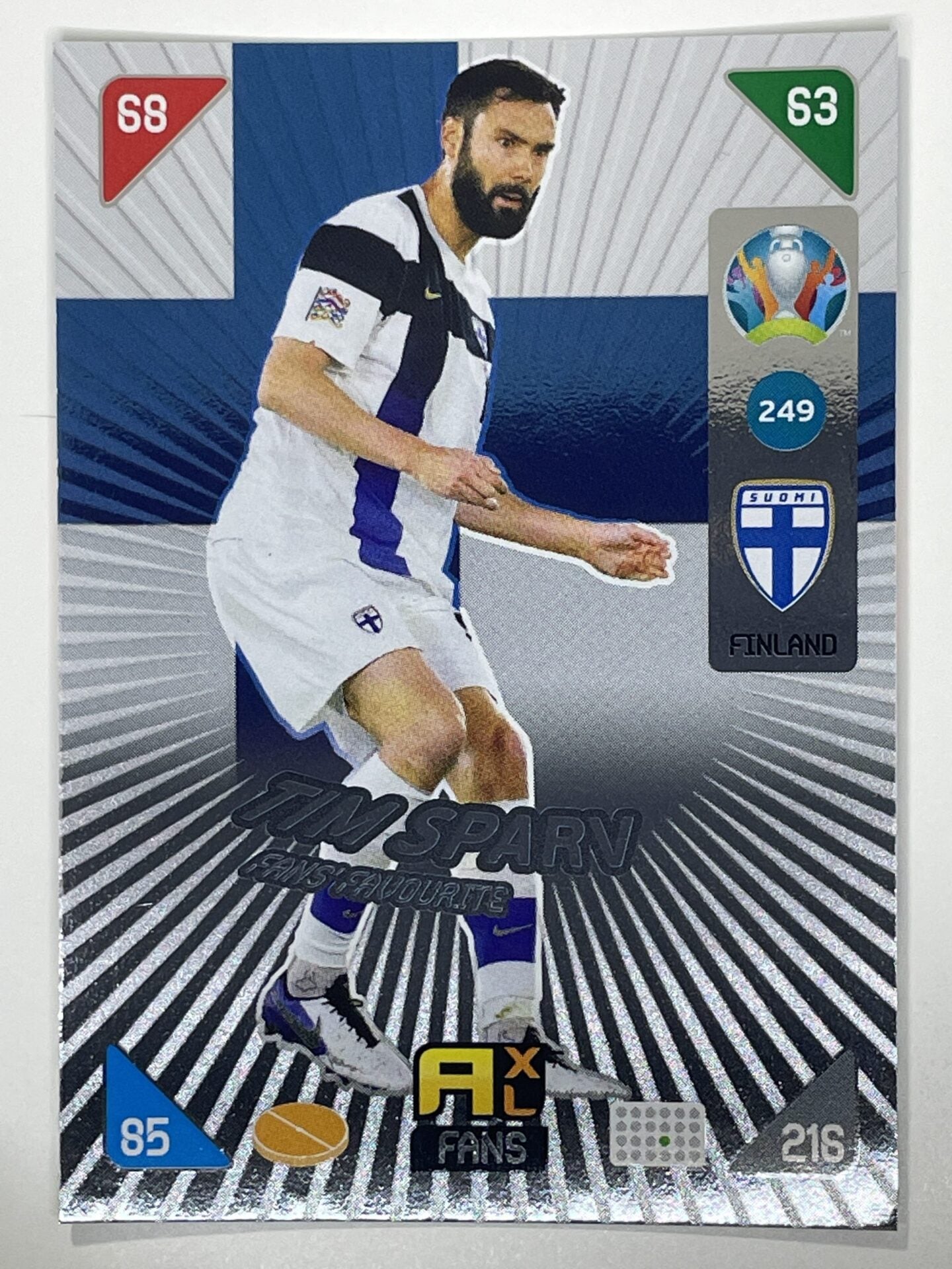 Tim Sparv Fans Favourites (Finland) Football Card &#8211; Euro 2020 Adrenalyn XL