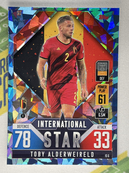 Toby Alderweireld Belgium Crystal Foil Parallel Topps Match Attax 101 Road to Nations League 2022 Card