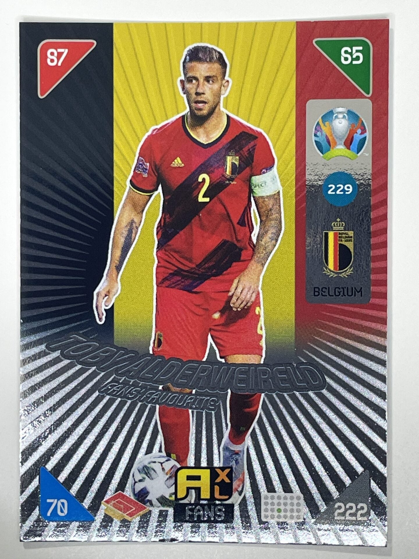 Toby Alderwiereld Fans Favourites (Belgium) Football Card &#8211; Euro 2020 Adrenalyn XL