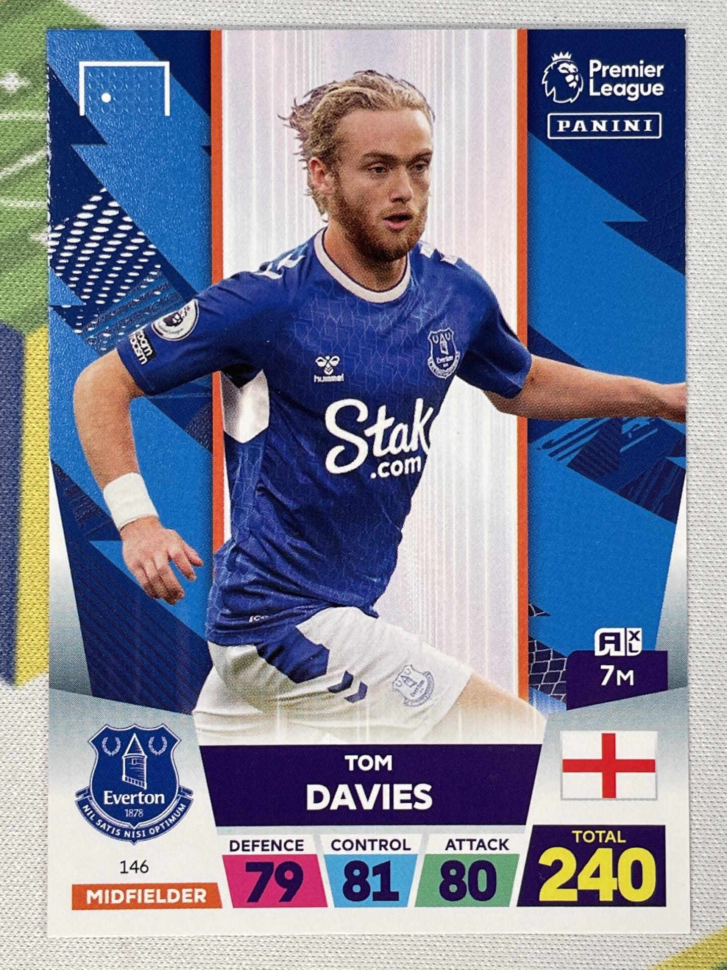 Tom Davies Everton Panini Premier League Adrenalyn XL 2023 Card