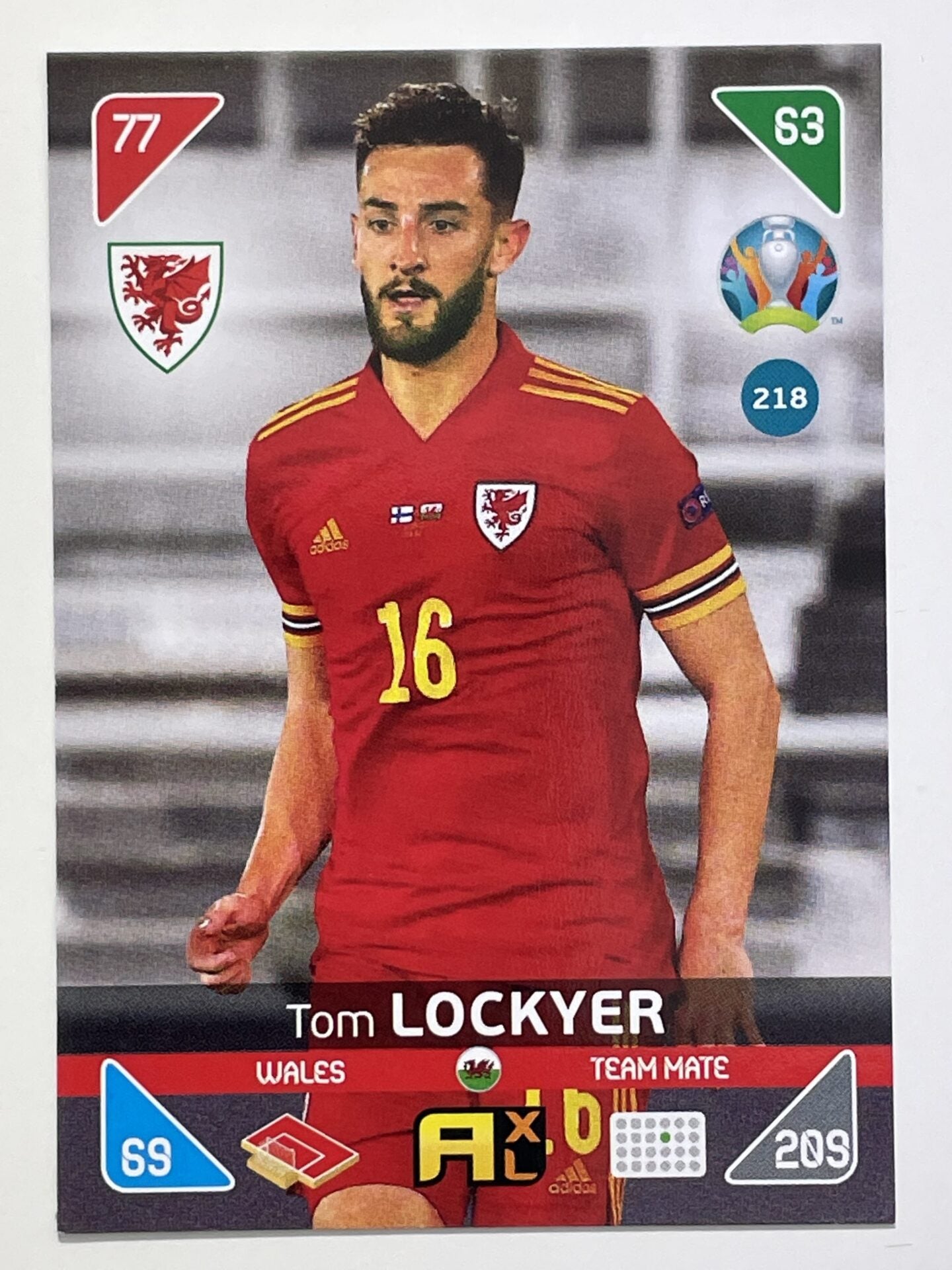 Tom Lockyer Team Mates (Wales) Football Card &#8211; Euro 2020 Adrenalyn XL