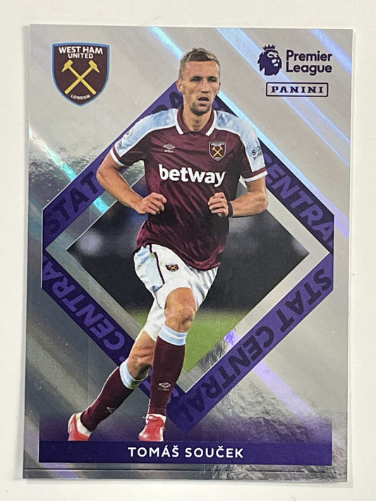 Tomas Soucek Stat Central West Ham Panini Premier League 2022 Football Sticker