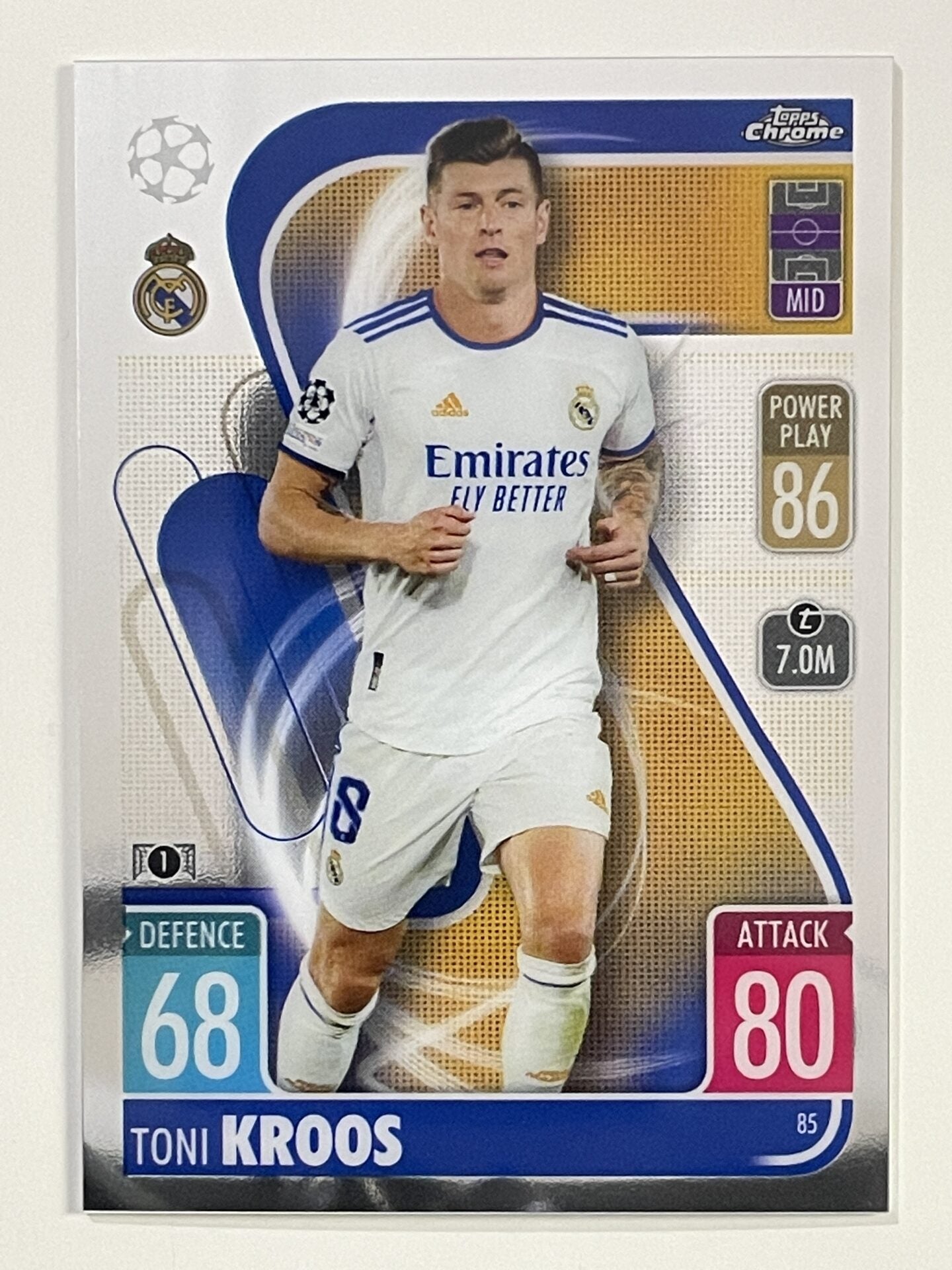 Toni Kroos Real Madrid Topps Match Attax Chrome 2021 2022 Football Card