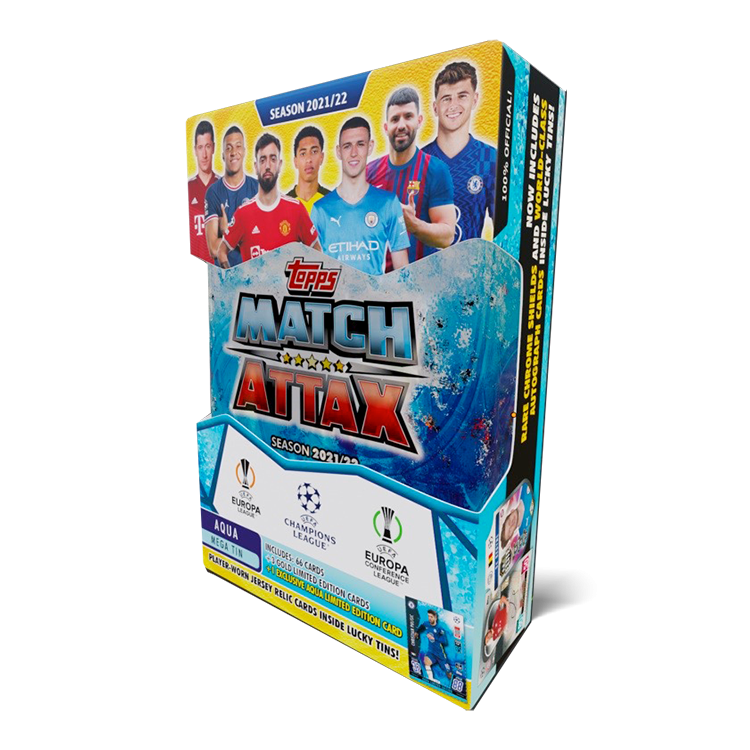 Aqua Mega Tin Match Attax 2021/22