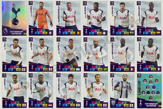 Tottenham Hotspur Complete Team Set (18 Cards) Football Cards &#8211; Premier League Adrenalyn XL 2020:21