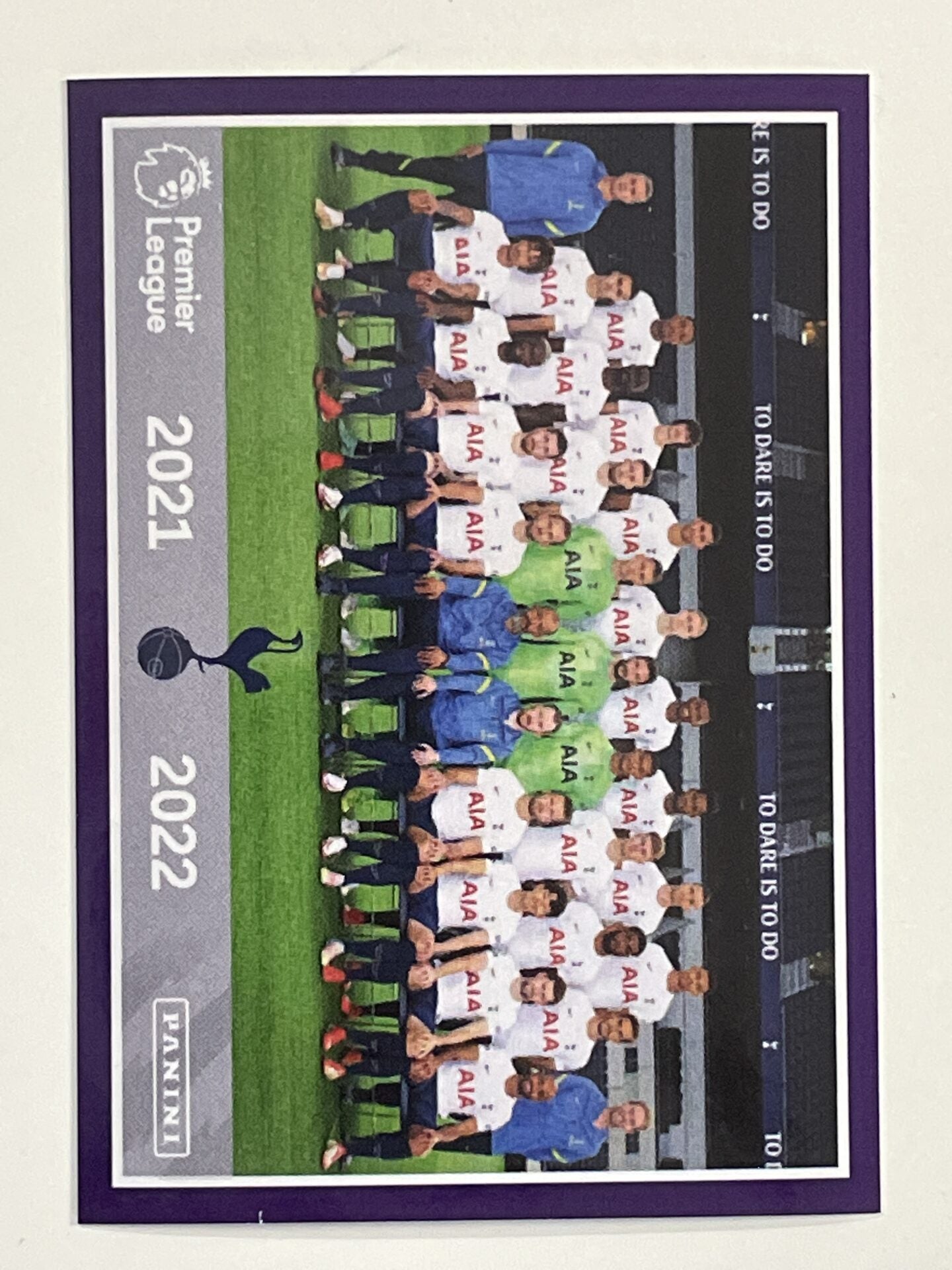 Tottenham Hotspur Team Photo Panini Premier League 2022 Football Sticker