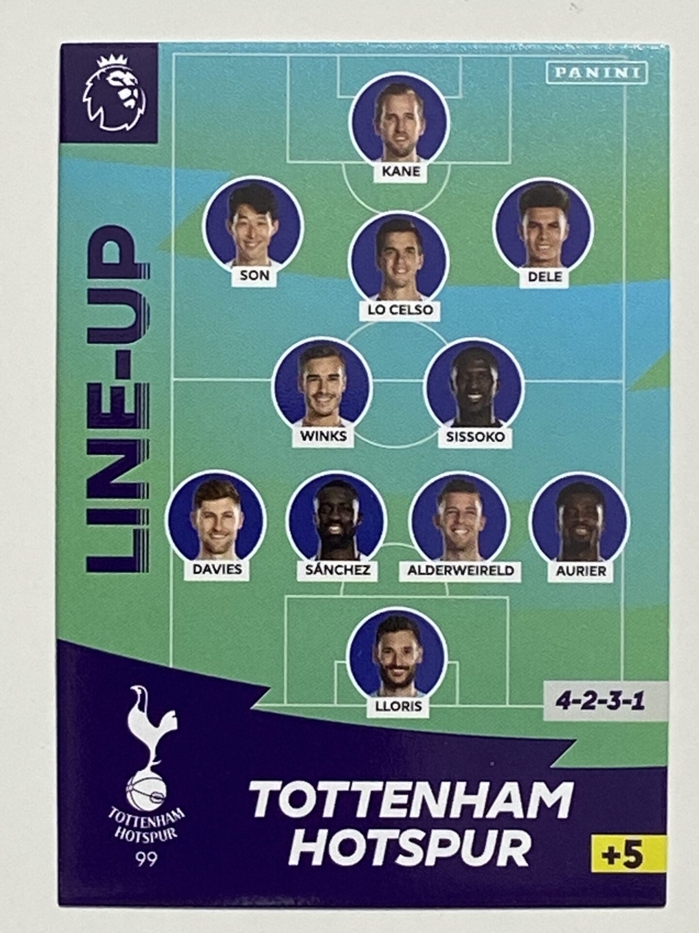 Tottenham Lineup Football Card &#8211; Premier League Adrenalyn XL 2020:21