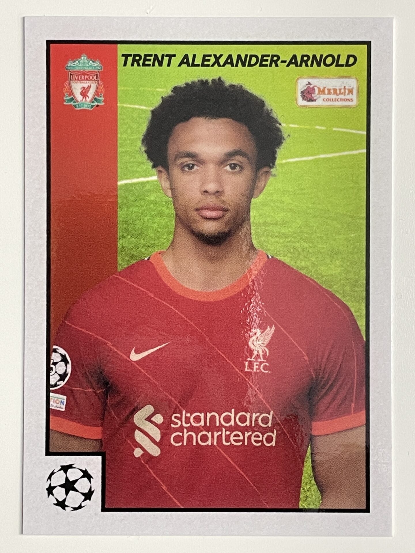 Trent Alexander-Arnold Liverpool Base Topps Merlin Heritage 97 UEFA Champions League Card