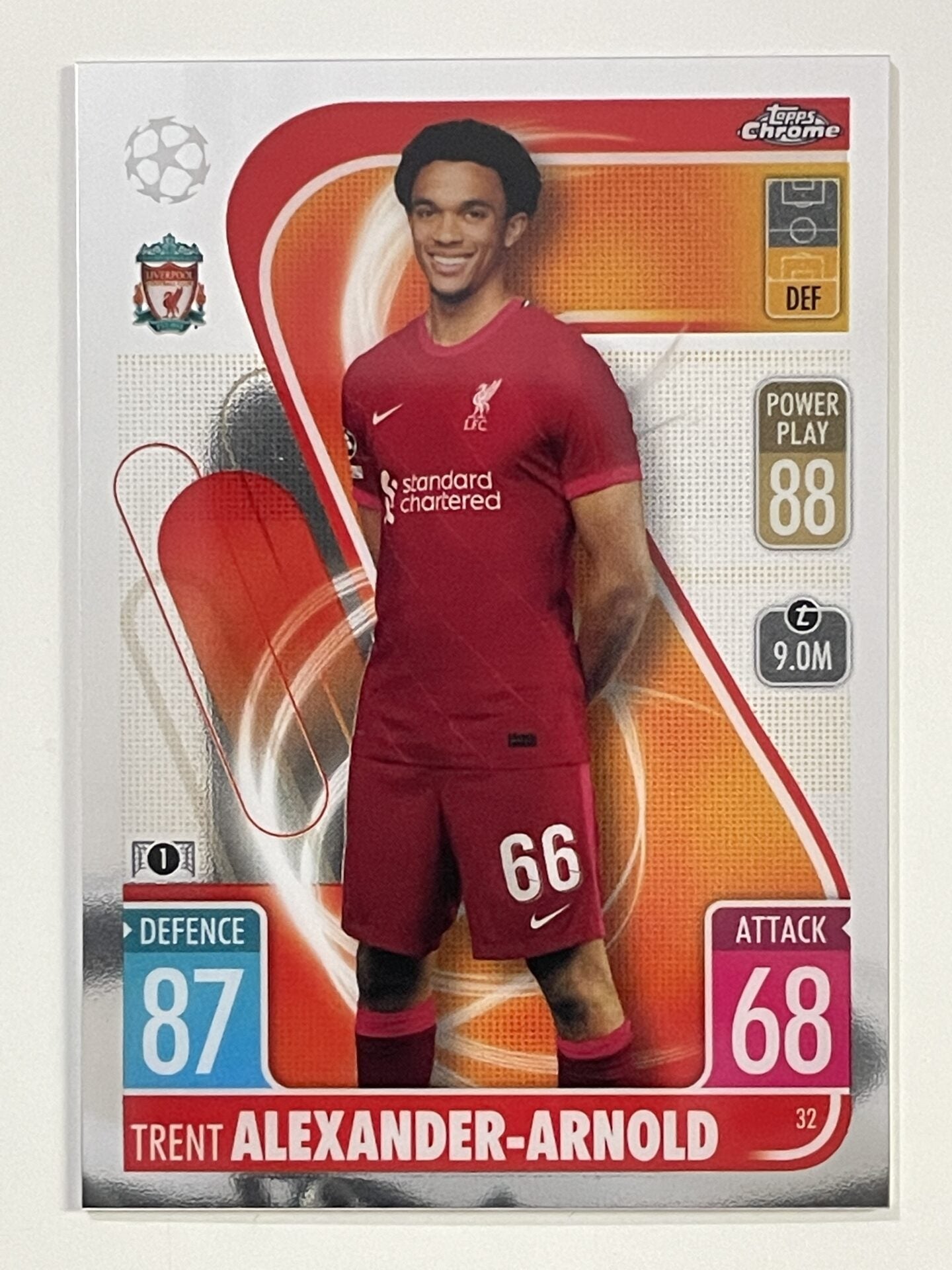 Trent Alexander-Arnold Liverpool Topps Match Attax Chrome 2021 2022 Football Card