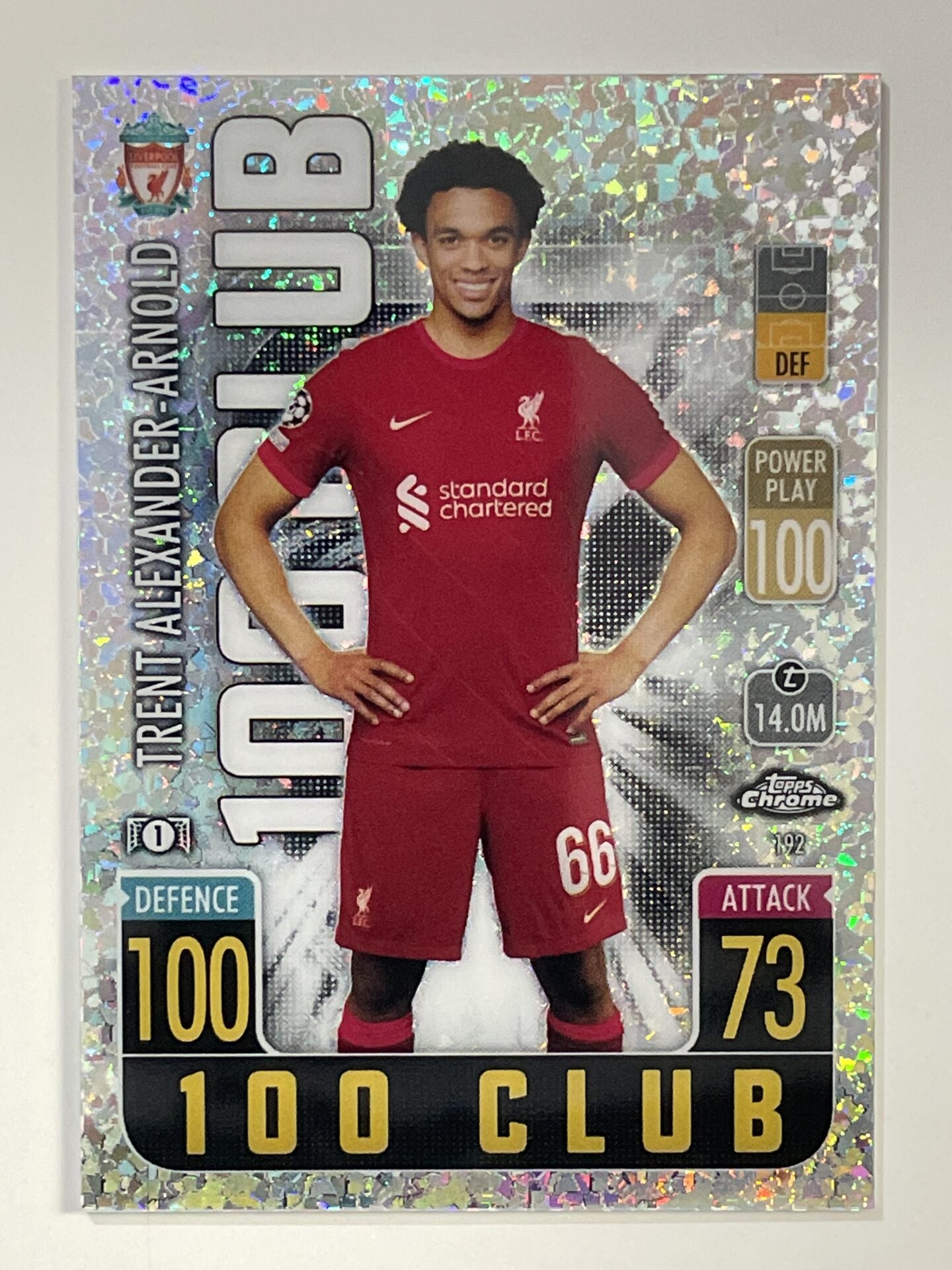 Trent Alexander-Arnold Speckle Refractor Topps Match Attax Chrome 2021 2022