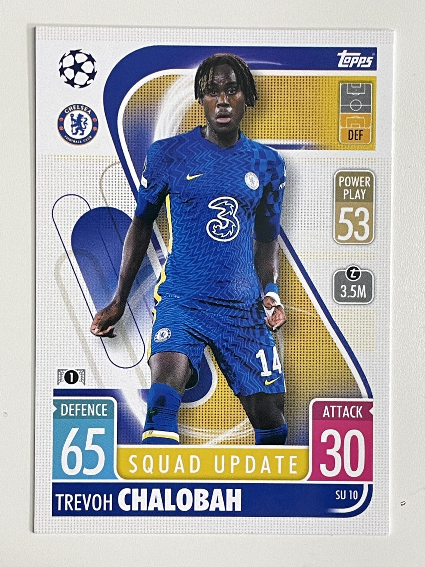 Trevoh Chalobah Chelsea FC Base Topps Match Attax Extra 2021:22 Champions League Card